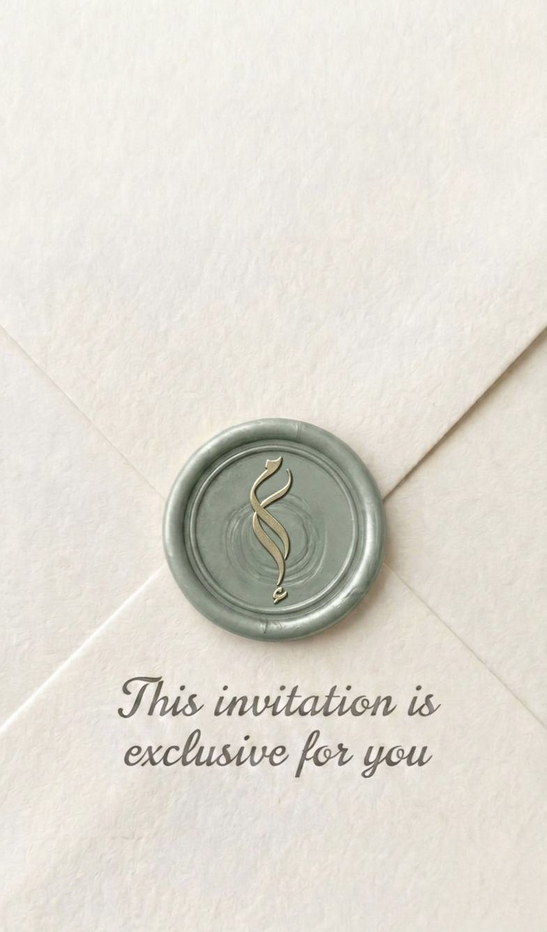 Wedding invitation envelope